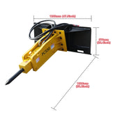 Breaker Attachment size for HY1025C/HY1050C/HY1065C Mini Skid Steer Loaders | HUAYEE HYL03